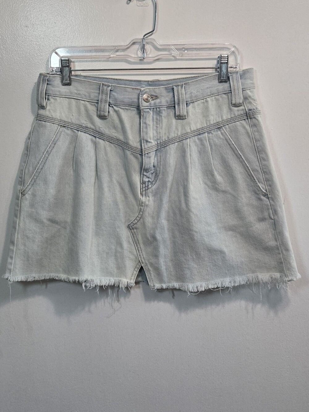We The Free Silver Lake Denim Skirt Size 28 - Picture 4 of 13